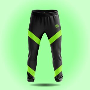 Black and Bright Green Sweatpants - The Fit Play