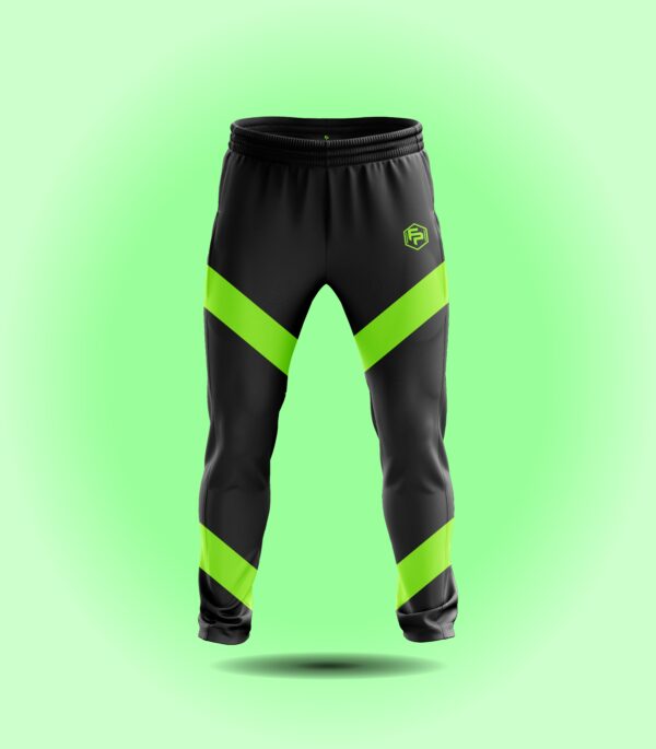 Black and Bright Green Sweatpants - The Fit Play